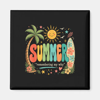Funny summer vacation tropical beach sunshine magnet