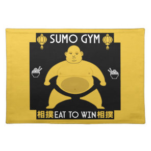 Funny Sumo Wrestler Cloth Placemat