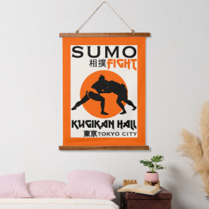 Funny Sumo Wrestler Hanging Tapestry