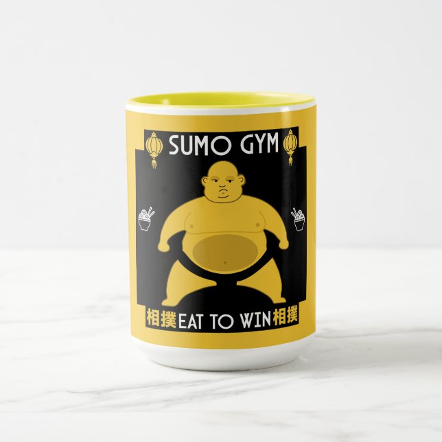 Funny Sumo Wrestler Mug (Center)