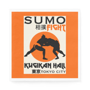 Funny Sumo Wrestler Napkins