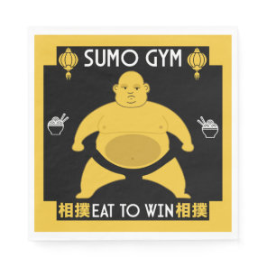 Funny Sumo Wrestler Napkins