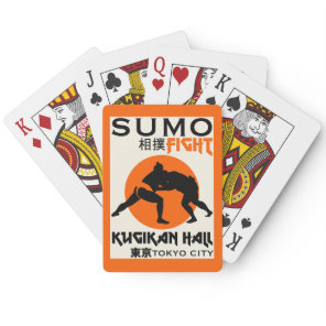 Funny Sumo Wrestler Poker Cards