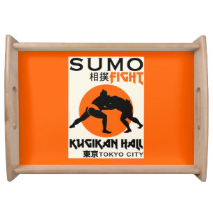 Funny Sumo Wrestler Serving Tray