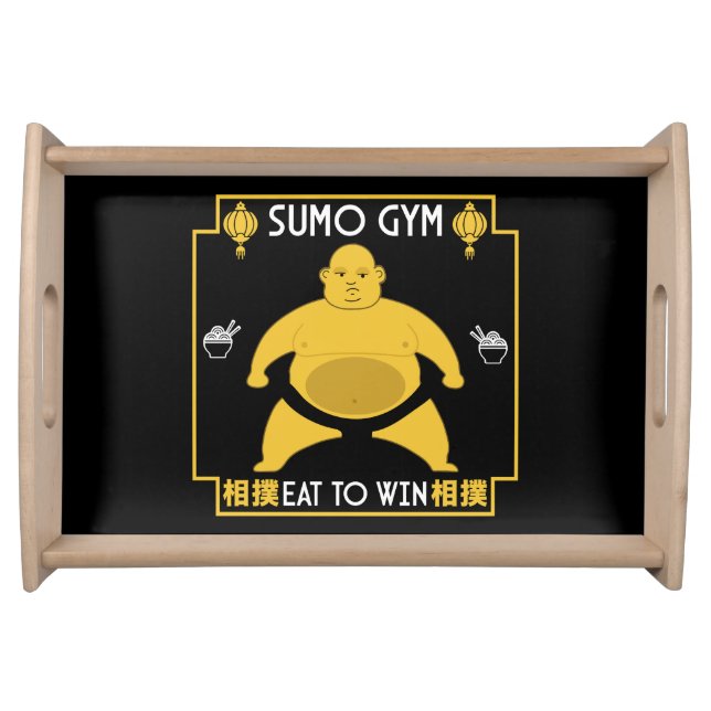 Funny Sumo Wrestler Serving Tray (Front)