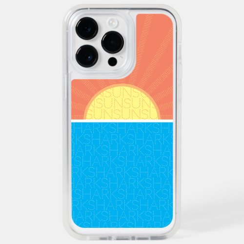 Funny Sun and Sharks Summer OtterBox iPhone 14 Pro Max Case
