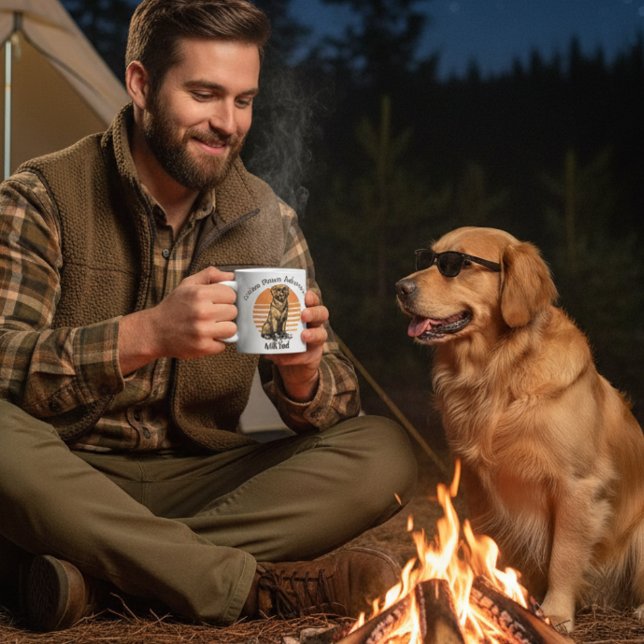Funny Sun glasses Golden Retriever Personalize Coffee Mug (Creator Uploaded)