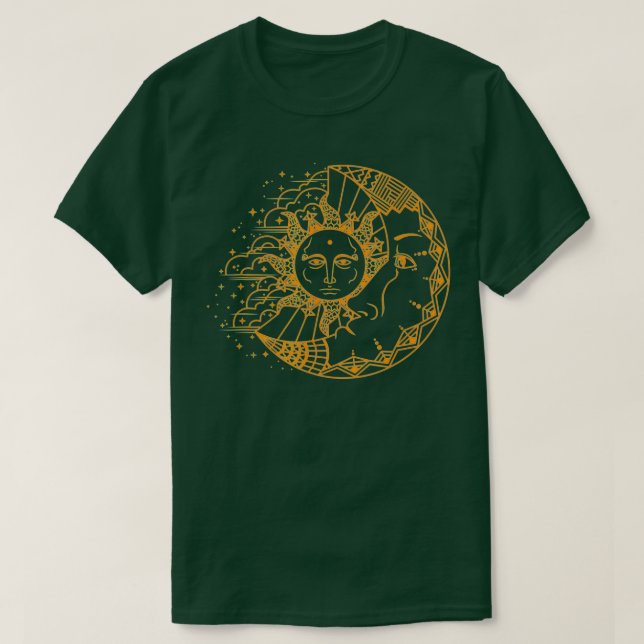 Funny Sun Moon Astrology Astronomer Astronomy Men  T-Shirt (Design Front)