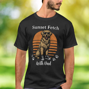 Funny Sun Set Fetch/ Golden Retriever T-Shirt