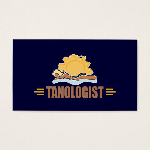 Funny Sun Tanning Business Card Template