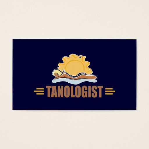 Customizable Funny Sun Tanning Business Card Template