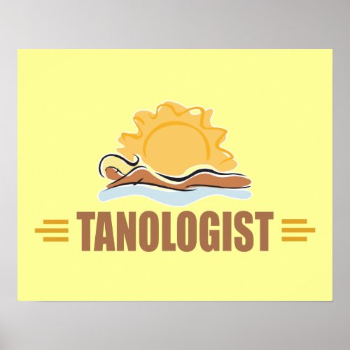 Funny Sun Tanning Poster