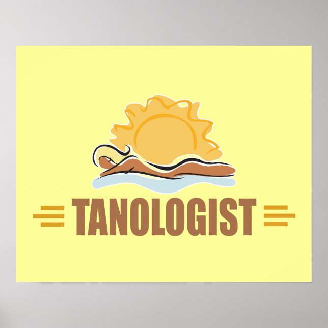 Funny Sun Tanning Poster (Front)