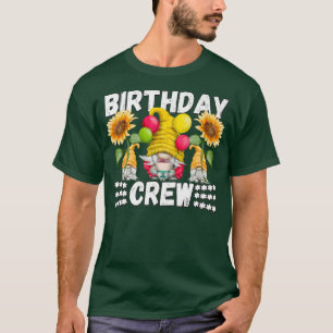 Funny Sunflower Gnome For Women & Garden Birthday T-Shirt