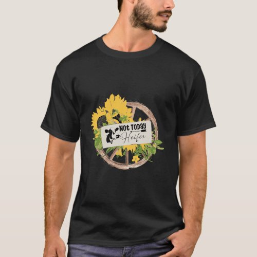 Funny Sunflower Heifer Cow Gift Shirt Tee Country 