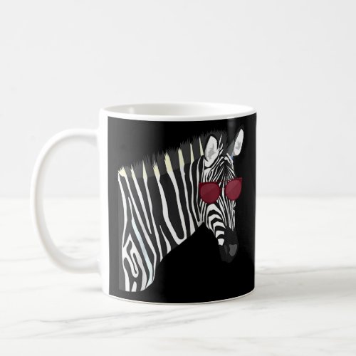 Funny Sunglasses Animal Africa Zebra Raglan  Coffee Mug