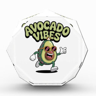 Funny Sunglasses Avocado Acrylic Award