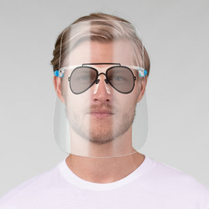 Funny Sunglasses Black Wire Rimmed Glasses Face Shield