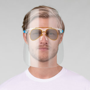 Funny Sunglasses Gold Wire Rimmed Glasses Face Shield