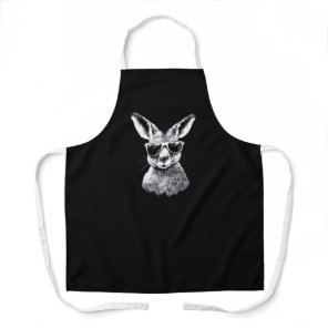 Funny Sunglasses Kangaroo Australian Animal Design Apron