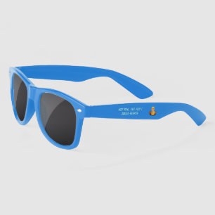 Funny Sunglasses Playful Duckling - Custom Text