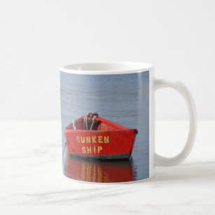 Funny "sunken ship" coffee mug of Nantucket