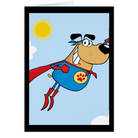 Funny super dog cartoon (Front)