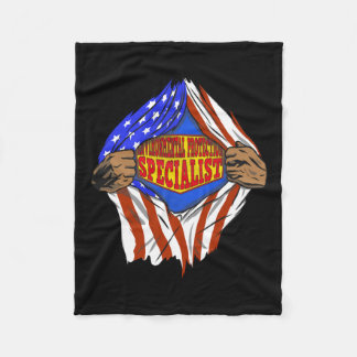 Funny Super Environmental Protection Specialist He Fleece Blanket
