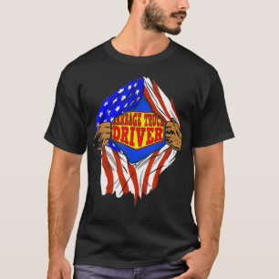 Funny Super Garbage Truck Driver Hero Job T-Shirt
