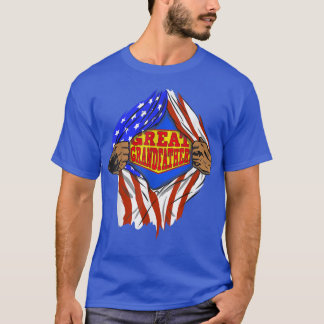 Funny Super Great Grandfather Hero Family  T-Shirt
