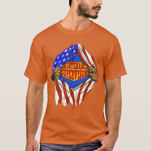 Funny Super Maintenance Supervisor Hero Job T-Shirt