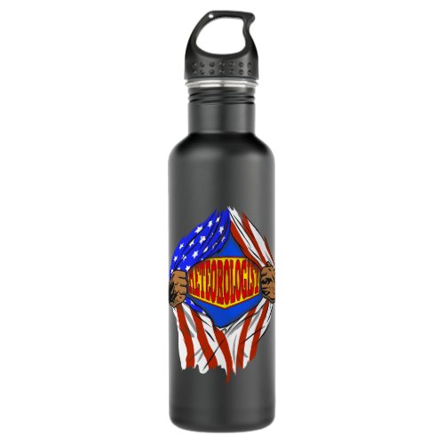 Funny Super Meteorologist Hero Job Stainless Steel Water Bottle