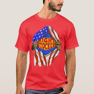 Funny Super Night Stocker Hero Job  T-Shirt