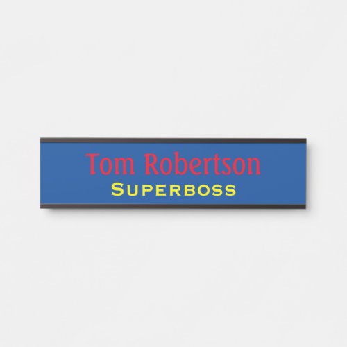 Funny Superboss Boss Office Door Sign Name Plate