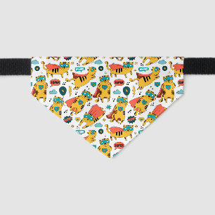 Funny Superhero Cat Pet Bandana Collar