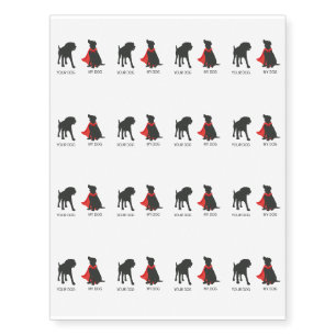 Funny Superhero Your Cat My Cat Lover Pet Temporary Tattoos