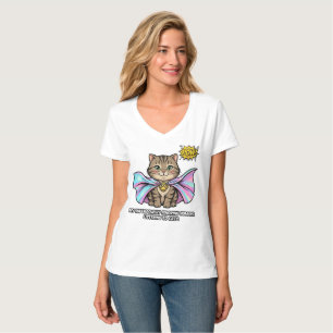 Funny Superpower Cat Mom Comic - Ignoring Humans T-Shirt