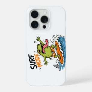 Funny Surf Mode Frog Silly Frog Summer  iPhone 15 Pro Case
