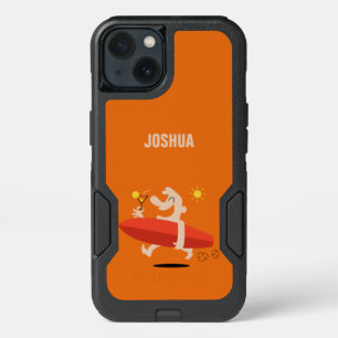 Funny Surfer with Cocktail custom name phone cases