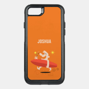 Funny Surfer with Cocktail custom name phone cases