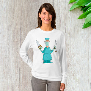 Funny Surgeon Cartoon Hilarious Medical Humor T-Shirt