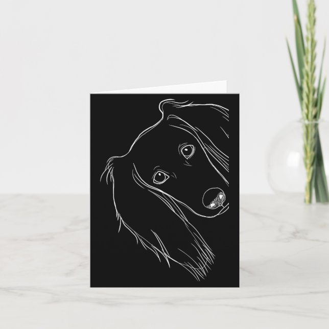 Funny Surprised Dog Saluki  Card (Front)