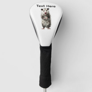 Funny Surprised Shocked Opossum Golf Head Cover