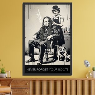 Funny, surreal Churchill Poster