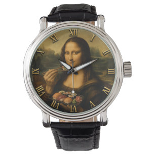Funny Sushi Mona Lisa Watch