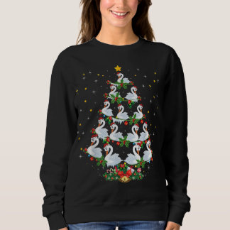 Funny Swans Bird Lover Xmas Gift Swans Christmas T Sweatshirt
