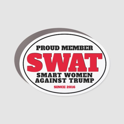 Funny SWAT Smart Women Against Trump Car Magnet