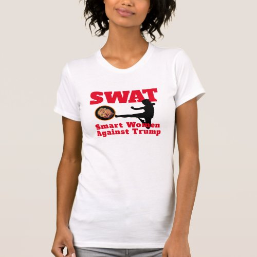 Funny SWAT Smart Women Against Trump T_Shirt