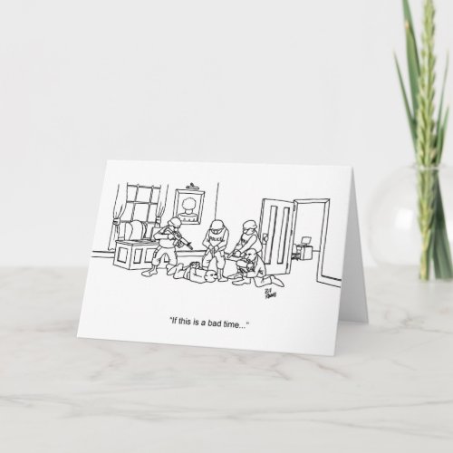 Funny Swat Team Greeting Card