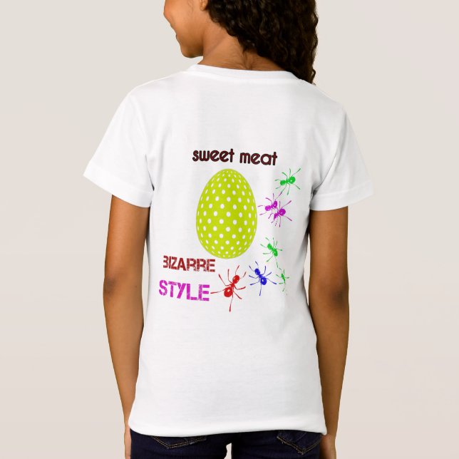 Funny Sweet Meat Ants T-Shirt for Kids  (Back)